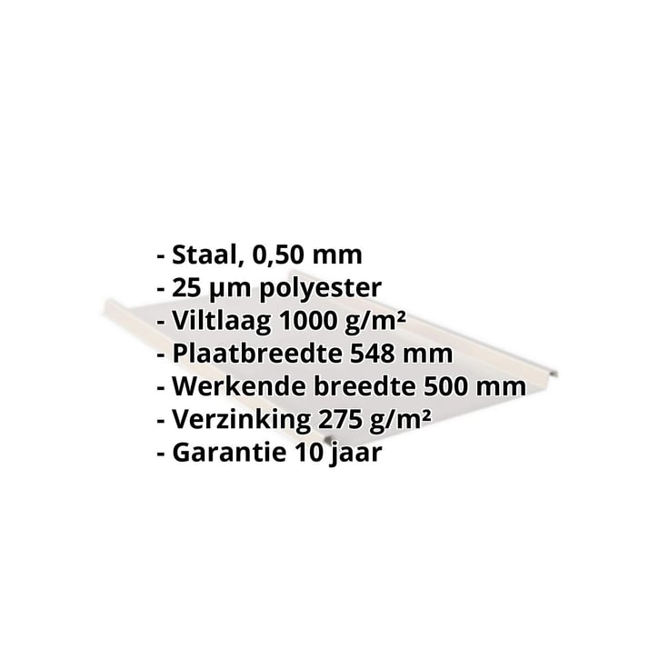 Felsplaat 33/500-LE | Dak | Anti-Drup 1000 g/m² | Staal 0,50 mm | 25 µm Polyester | 7035 - Lichtgrijs #2