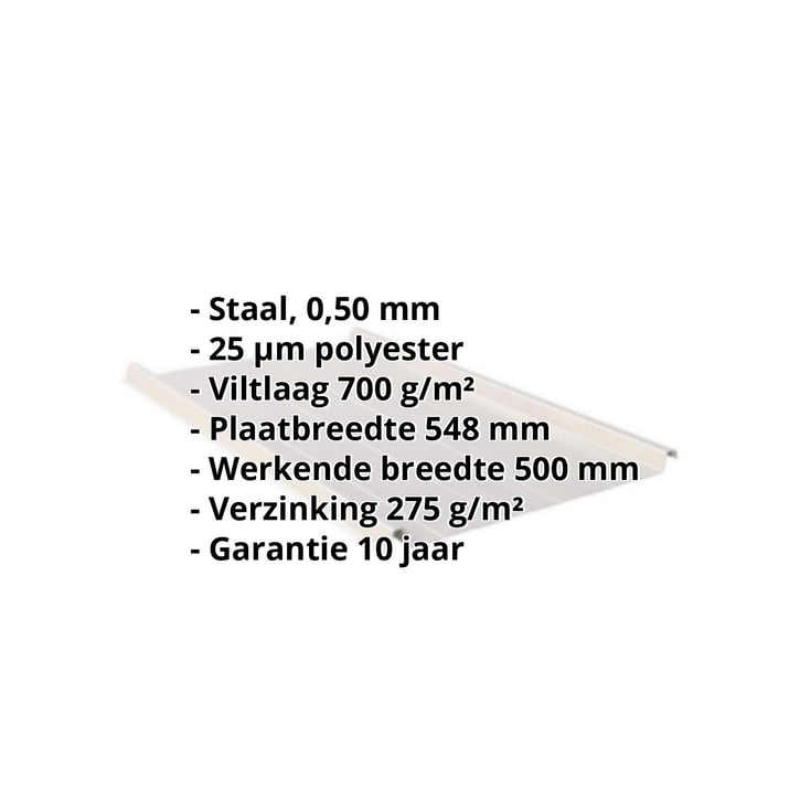 Felsplaat 33/500-LR | Dak | Anti-Drup 700 g/m² | Staal 0,50 mm | 25 µm Polyester | 7035 - Lichtgrijs #2