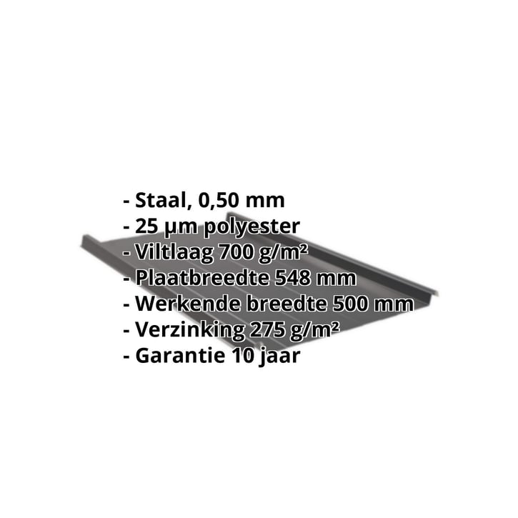 Felsplaat 33/500-LR | Dak | Anti-Drup 700 g/m² Staal 0,50 mm | 25 µm Polyester | 9005 - Gitzwart Felsplaat 33/500-LR | Dak | Anti-Drup 700 g/m² | Staal 0,50 mm | 25 µm Polyester | 9005 - Gitzwart #2