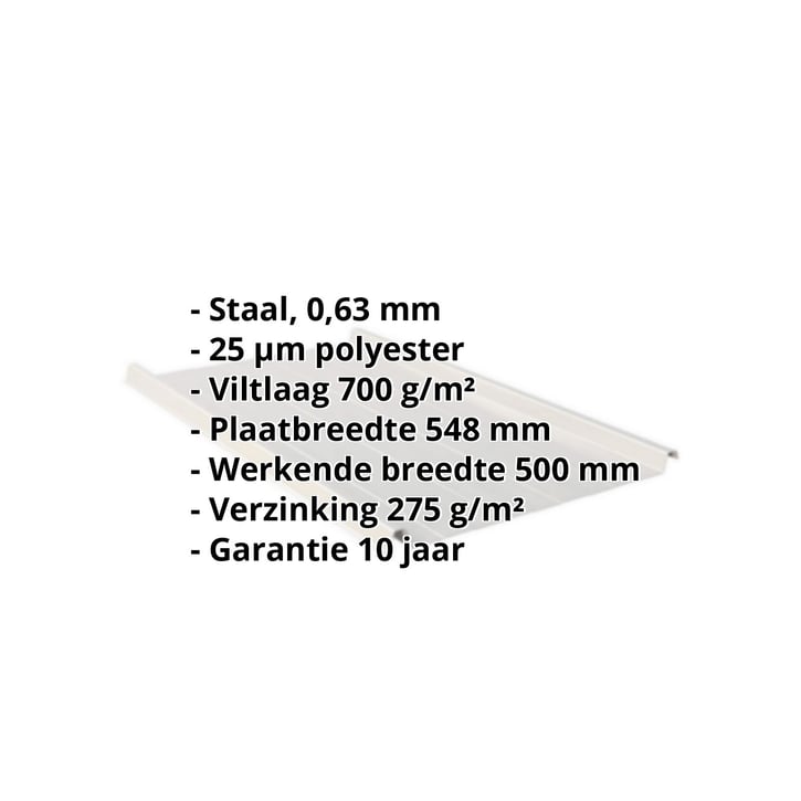 Felsplaat 33/500-LR | Dak | Anti-Drup 700 g/m² Staal 0,63 mm | 25 µm Polyester | 9006 - Zilver-Metallic Felsplaat 33/500-LR | Dak | Anti-Drup 700 g/m² | Staal 0,63 mm | 25 µm Polyester | 9006 - Zilver-Metallic #2