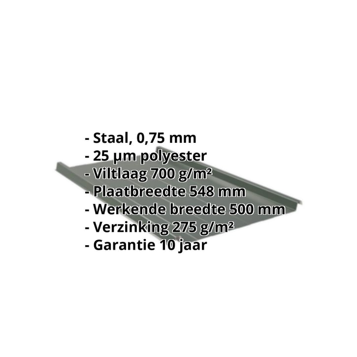 Felsplaat 33/500-LR | Dak | Anti-Drup 700 g/m² Staal 0,75 mm | 25 µm Polyester | 6020 - Chroomoxydegroen Felsplaat 33/500-LR | Dak | Anti-Drup 700 g/m² | Staal 0,75 mm | 25 µm Polyester | 6020 - Chroomoxydegroen #2