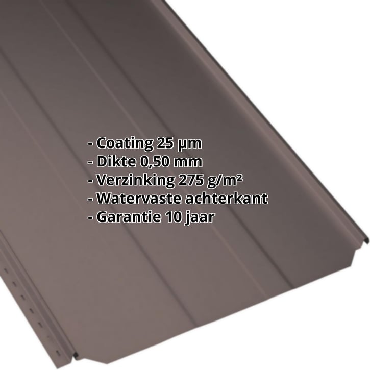 Felsplaat PD-510-S | Damwand Staal 0,50 mm | 25 µm Polyester | 8017 - Chocoladebruin Felsplaat PD-510-S | Damwand | Staal 0,50 mm | 25 µm Polyester | 8017 - Chocoladebruin #2