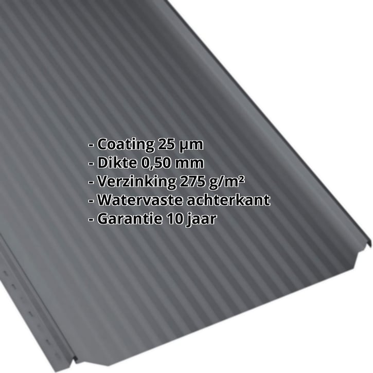 Felsplaat PD-510-S | Mikro Staal 0,50 mm | 25 µm Polyester | 7016 - Antracietgrijs Felsplaat PD-510-S | Mikro | Staal 0,50 mm | 25 µm Polyester | 7016 - Antracietgrijs #2