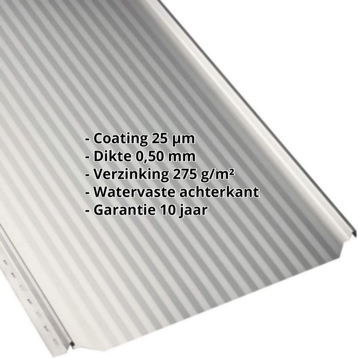 Felsplaat PD-510-S | Mikro Staal 0,50 mm | 25 µm Polyester | 9002 - Grijswit Felsplaat PD-510-S | Mikro | Staal 0,50 mm | 25 µm Polyester | 9002 - Grijswit #2