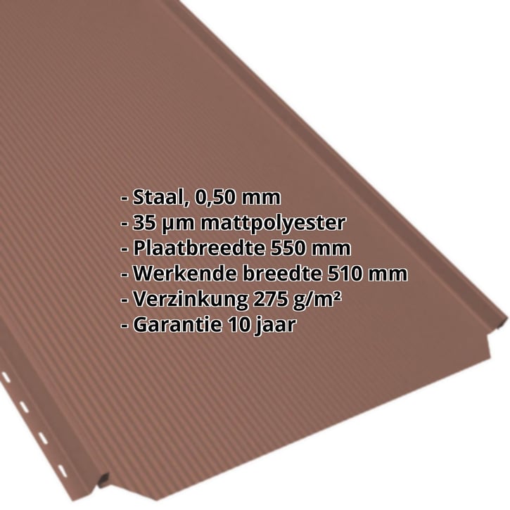 Felsplaat PD-510-S | Nano Staal 0,50 mm | 35 µm mattpolyester | 750 - Tegelrood Felsplaat PD-510-S | Nano | Staal 0,50 mm | 35 µm mattpolyester | 750 - Tegelrood #2
