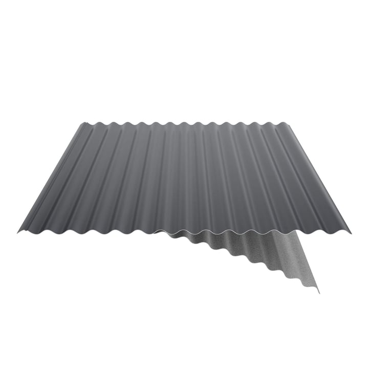 Golfplaat 18/1064 | Dak | Anti-Drup 1000 g/m² Staal 0,50 mm | 25 µm Polyester | 7016 - Antracietgrijs Golfplaat 18/1064 | Dak | Anti-Drup 1000 g/m² | Staal 0,50 mm | 25 µm Polyester | 7016 - Antracietgrijs #6
