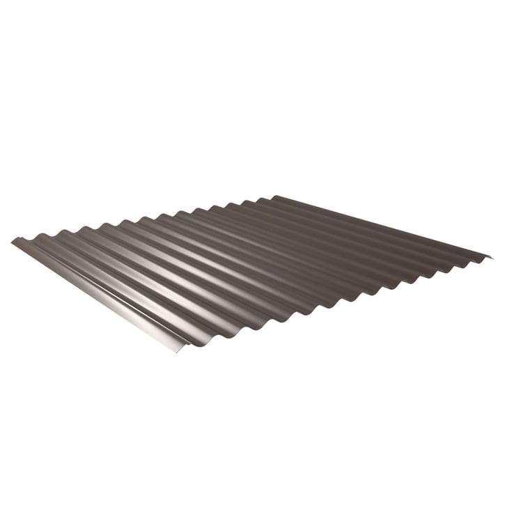 Golfplaat 18/1064 | Dak | Anti-Drup 700 g/m² | Restpartij | Staal 0,40 mm | 25 µm Polyester | 8014 - Sepiabruin #1