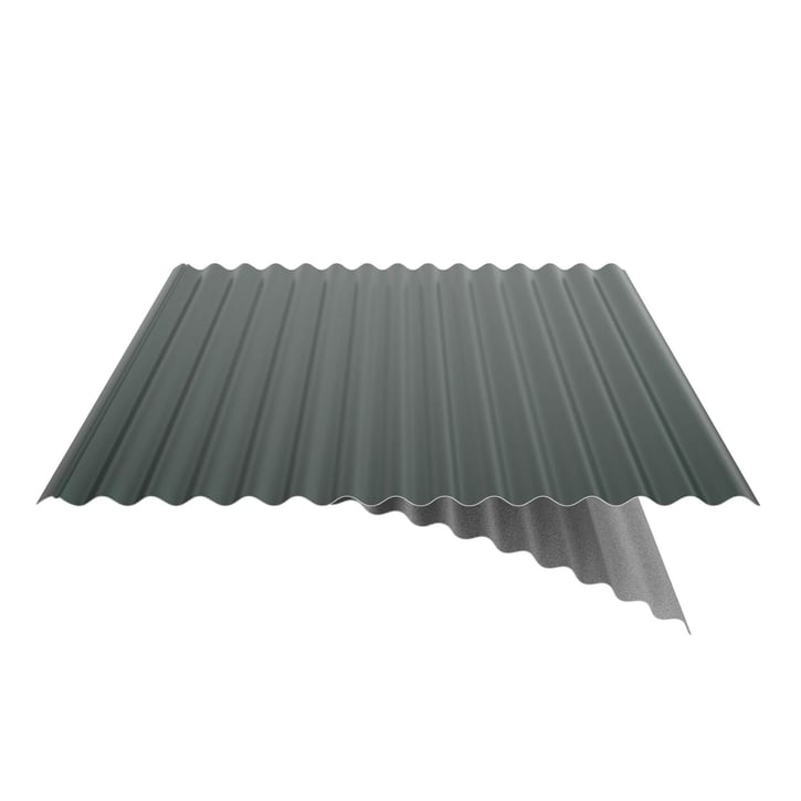 Golfplaat 18/1064 | Dak | Anti-Drup 700 g/m² | Staal 0,50 mm | 60 µm Puramid | 6005 - Mosgroen #6