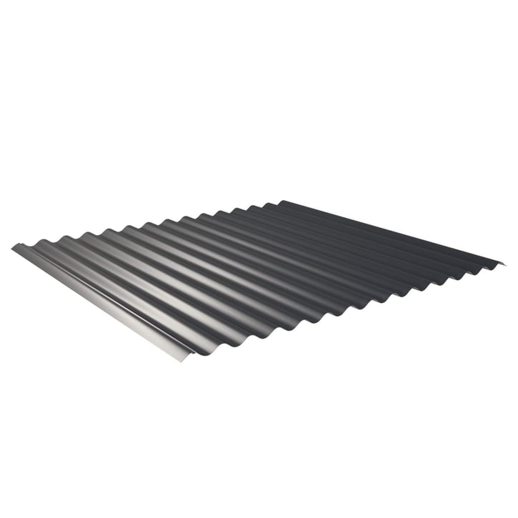 Golfplaat 18/1064 | Dak Staal 0,50 mm | 60 µm Puramid | 7016 - Antracietgrijs Golfplaat 18/1064 | Dak | Staal 0,50 mm | 60 µm Puramid | 7016 - Antracietgrijs #1