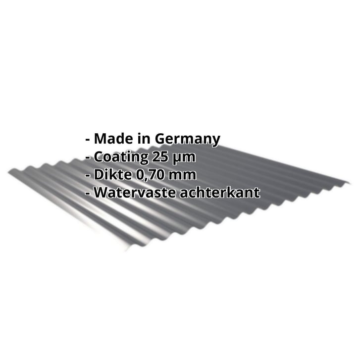 Golfplaat 18/1064 | Gevel | Aluminium 0,70 mm | 25 µm Polyester | 7016 - Antracietgrijs #2