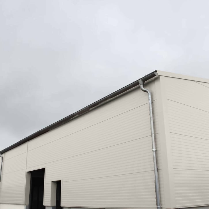 Sandwich Paneel Wall 1100 80 | Gevel | Kern 8 cm | 25 µm Polyester | 9002 - Grijswit | 3,00 m #9