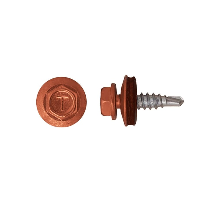RVS schroeven | Voor overlappingen en zetwerk 4,8 x 20 mm D14 | Koperbruin RVS schroeven | Voor overlappingen en zetwerk | 4,8 x 20 mm D14 | Koperbruin #1
