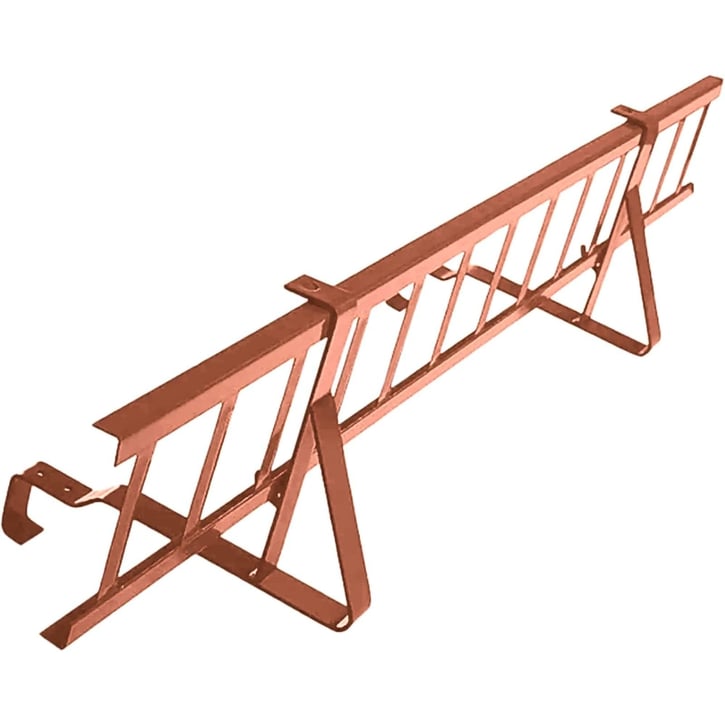 Sneeuwvangrooster | Voor damwandplaten | Lengte 1,20 m | 8004 - Koperbruin #1