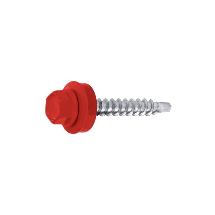 Verzinkte schroeven | Voor montage dal op houten constructie | 4,8 x 35 mm D14 | Koraalrood #1