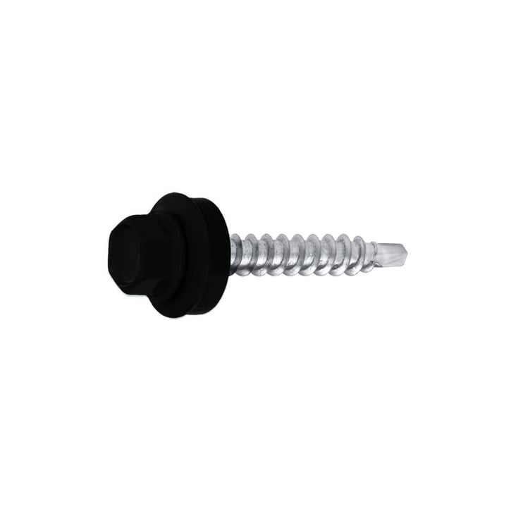 Verzinkte schroeven | Voor montage dal op houten constructie | 4,8 x 35 mm D14 | Gitzwart #1