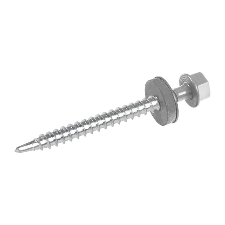 Verzinkte schroeven | Voor montage profieltop op houten constructie | 4,8 x 100 mm D14 | Zilver-Metallic #1