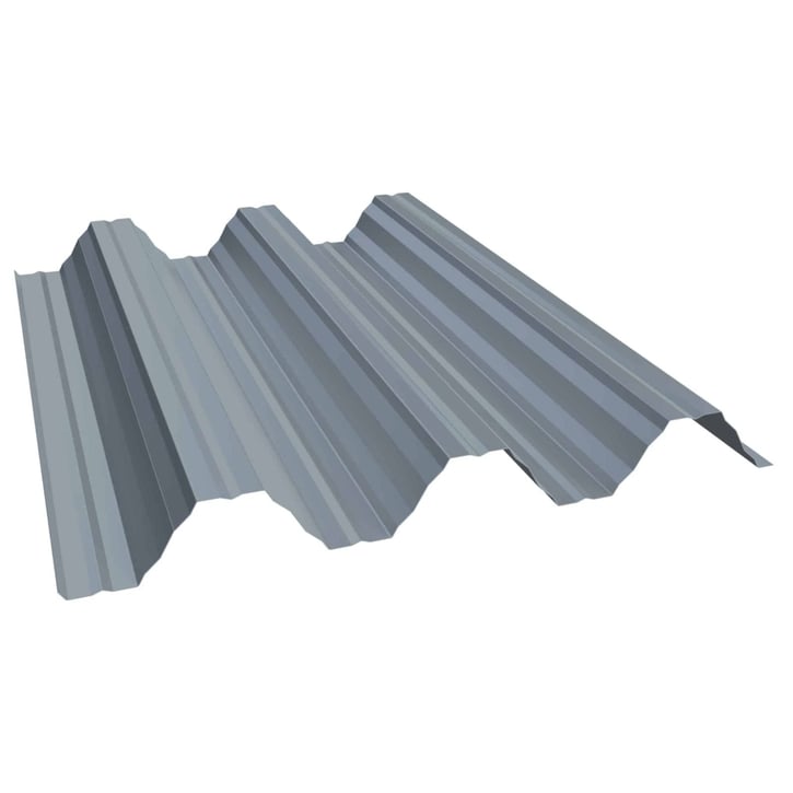 Warmdakplaat T92P | Dak | Staal 0,50 mm | 25 µm Polyester | 7000 - Pelsgrijs #1