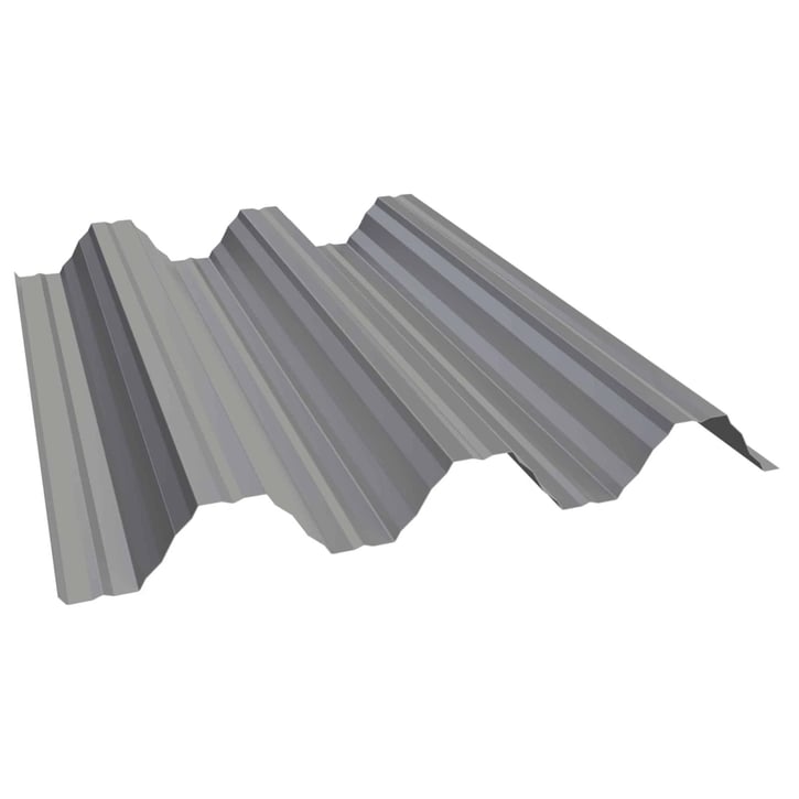 Warmdakplaat T92P | Dak | Staal 0,50 mm | 25 µm Polyester | 9007 - Grijs aluminiumkleurig #1