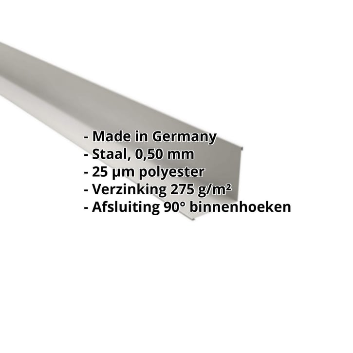 Binnenhoek | 115 x 115 x 2000 mm | Staal 0,50 mm | 25 µm Polyester | 9006 - Zilver-Metallic #2
