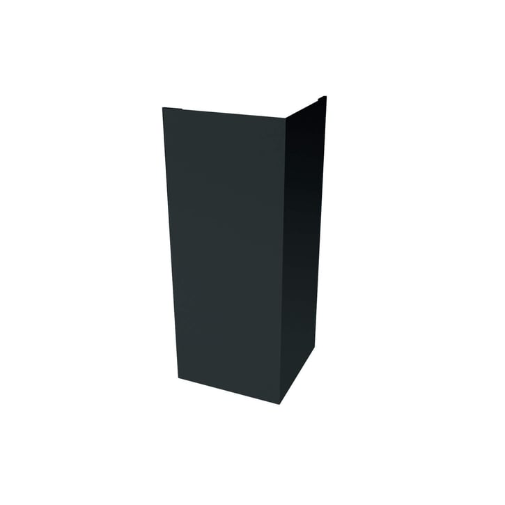 Buitenhoek | 100 x 100 x 2000 mm | Aluminium 0,70 mm | 25 µm Polyester | 7016 - Antracietgrijs #1