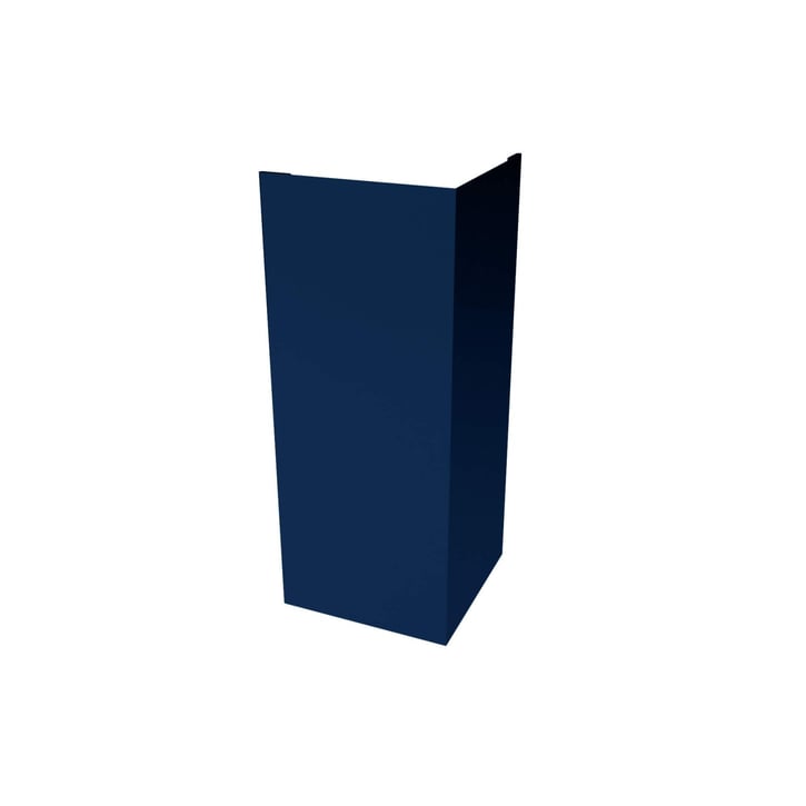 Buitenhoek | 100 x 100 x 2000 mm | Staal 0,50 mm | 25 µm Polyester | 5010 - Gentiaanblauw #1