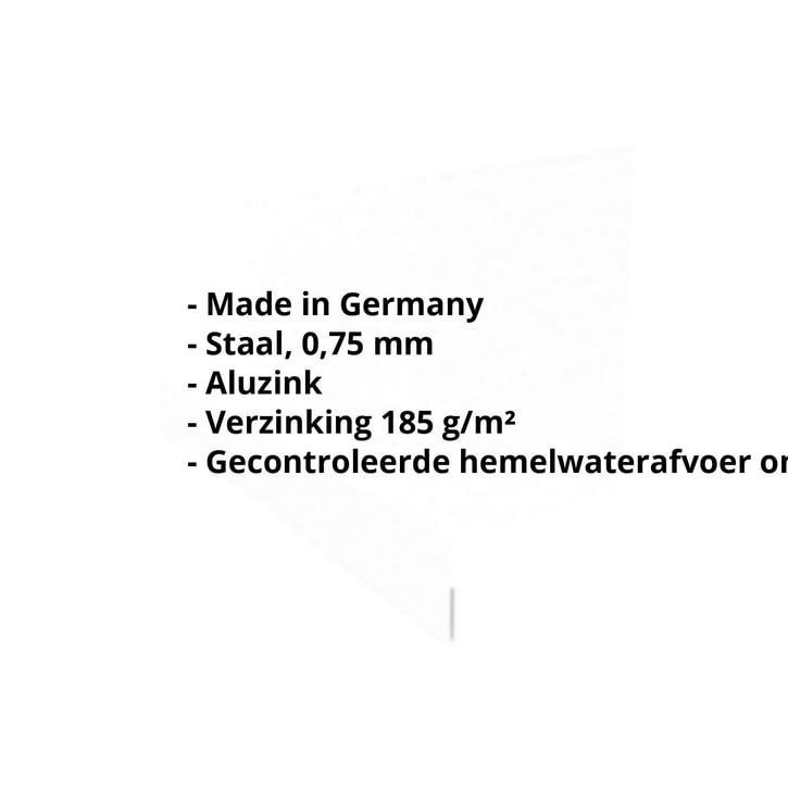 Dorpel | Typ 1 | 40 x 24 x 25 x 2000 mm | Staal 0,75 mm | Aluzink | Zilvergrijs #2