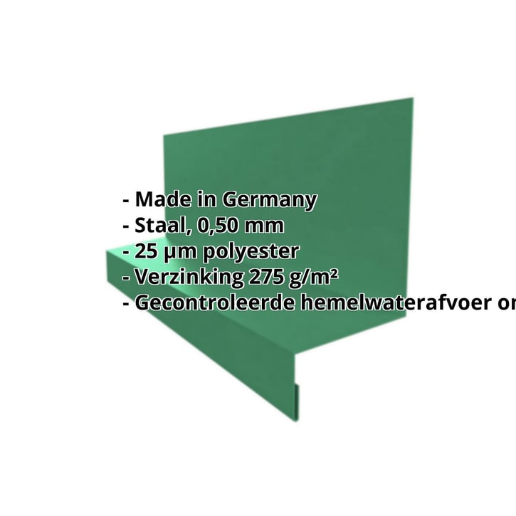 Dorpel | Typ 1 | 40 x 24 x 25 x 2000 mm | Staal 0,50 mm | 25 µm Polyester | 6029 - Mintgroen #2