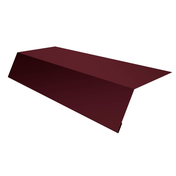 Druiplijst | 125 x 70 x 2000 mm | Staal 0,50 mm | 25 µm Polyester | 3005 - Wijnrood #1
