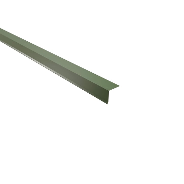 Druiplijst | 50 x 50 mm | 95° | Staal 0,50 mm | 25 µm Polyester | 6011 - Resedagroen #1