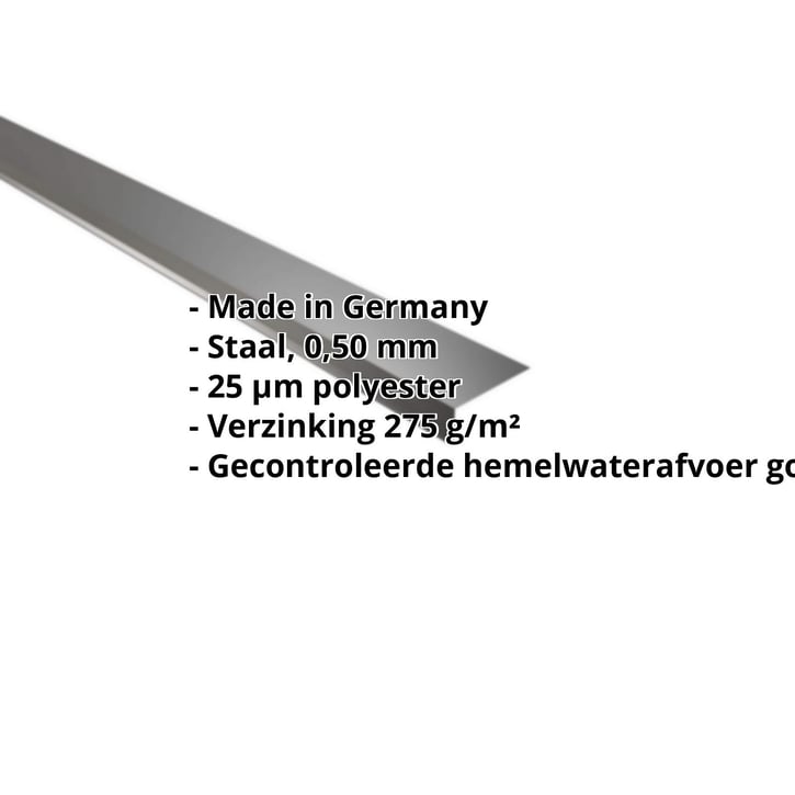 Druiplijst | 80 x 30 mm | 100° | Staal 0,50 mm | 25 µm Polyester | 9005 - Gitzwart #2