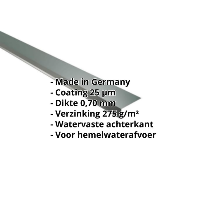 Druiplijst | 80 x 30 mm | 100° | Aluminium 0,70 mm | 25 µm Polyester | 6005 - Mosgroen #2