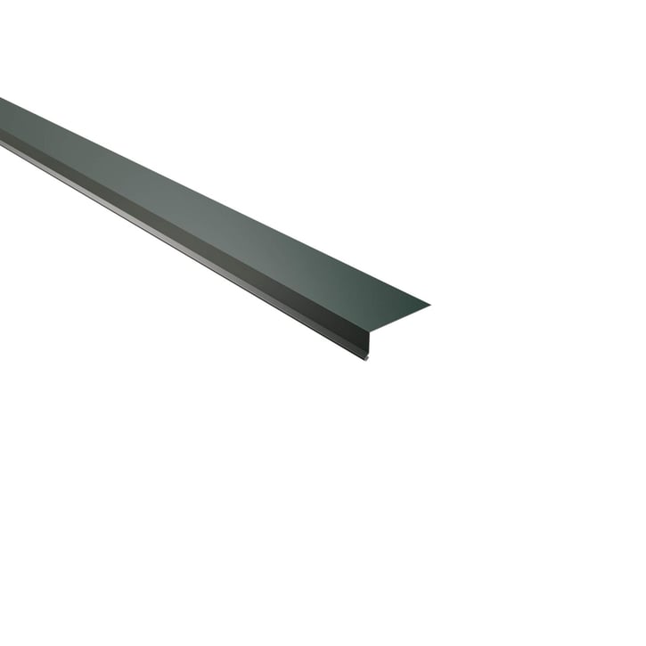 Druiplijst | 80 x 30 mm | 95° | Staal 0,50 mm | 60 µm Puramid | 6005 - Mosgroen #1
