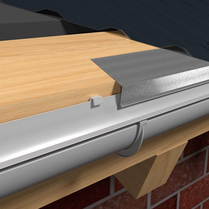 Druiplijst | 80 x 30 mm | 95° | Aluminium 0,70 mm | 25 µm Polyester | 9007 - Grijs aluminiumkleurig #4