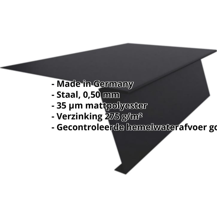 Startprofiel | Voor felsplaat PD-510-S | Staal 0,50 mm | 35 µm mattpolyester | 033 - Zwart #2