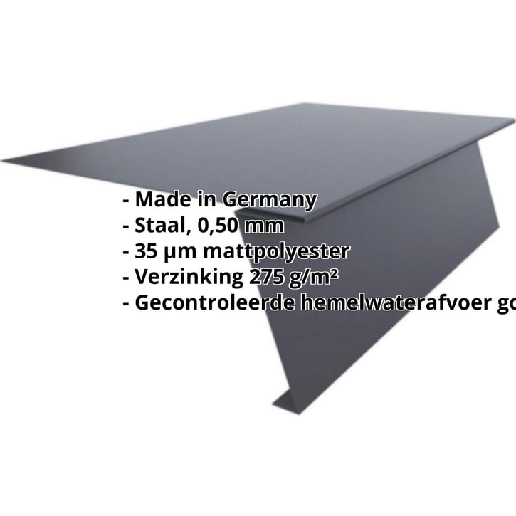 Startprofiel | Voor felsplaat PD-510-S | Staal 0,50 mm | 35 µm mattpolyester | 7016 - Antracietgrijs #2