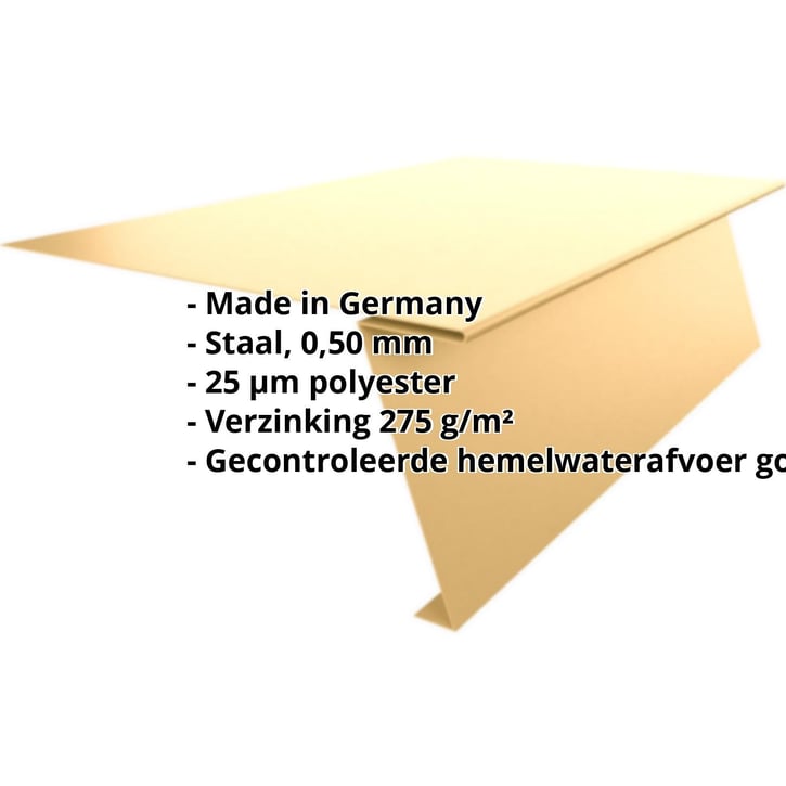 Startprofiel | Voor felsplaat PD-510-S | Staal 0,50 mm | 25 µm Polyester | 1002 - Zandgeel #2