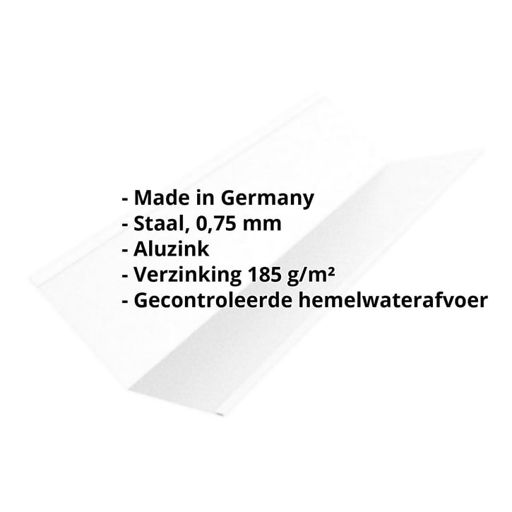 Kilgoot | 195 x 195 mm | Staal 0,75 mm | Aluzink | Zilvergrijs #2