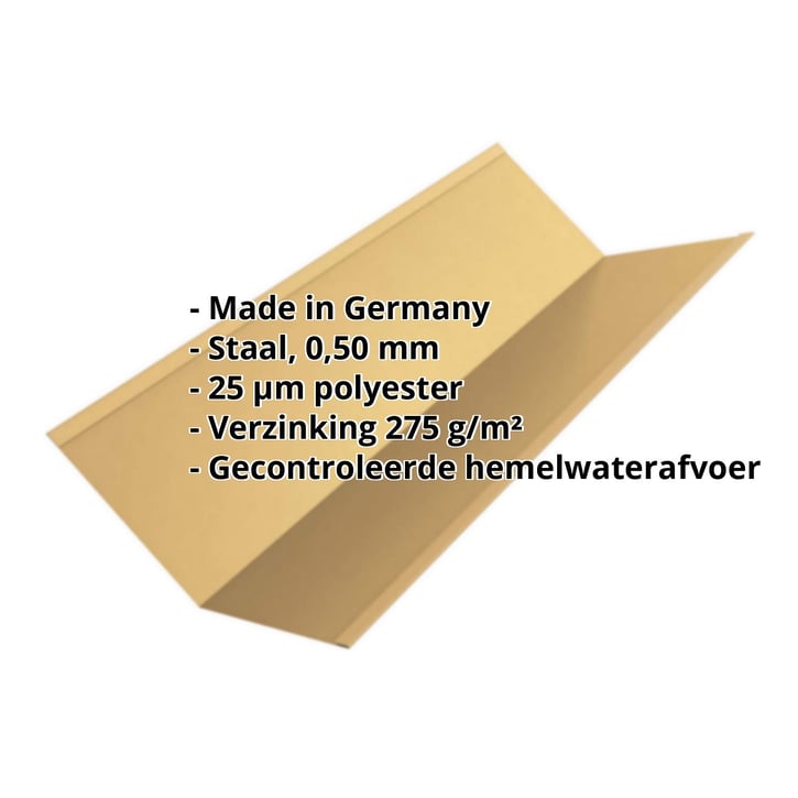 Kilgoot | 195 x 195 mm | Staal 0,50 mm | 25 µm Polyester | 1002 - Zandgeel #2