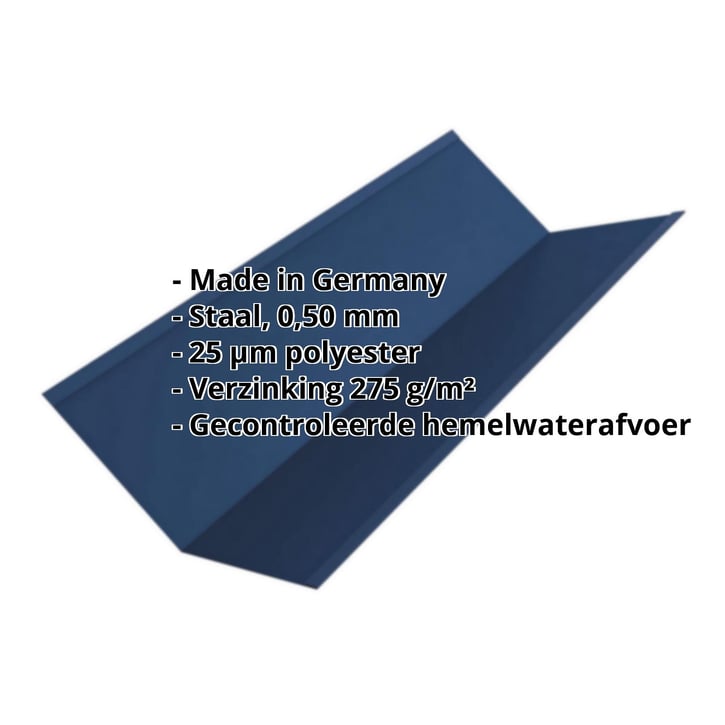 Kilgoot | 195 x 195 mm | Staal 0,50 mm | 25 µm Polyester | 5010 - Gentiaanblauw #2