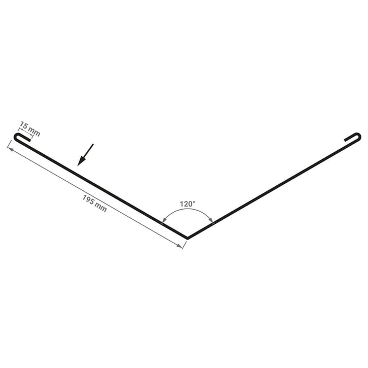 Kilgoot | 195 x 195 x 2000 mm Staal 0,75 mm | 25 µm Polyester | 9010 - Zuiverwit Kilgoot | 195 x 195 x 2000 mm | Staal 0,75 mm | 25 µm Polyester | 9010 - Zuiverwit #3