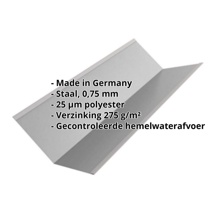 Kilgoot | 195 x 195 x 2000 mm | Staal 0,75 mm | 25 µm Polyester | 9006 - Zilver-Metallic #2