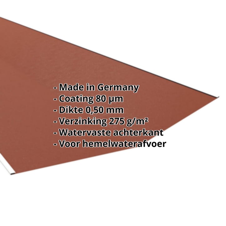 Kilgoot | 490 x 490 mm | Staal 0,50 mm | 80 µm Shimoco | 8004 - Koperbruin #2