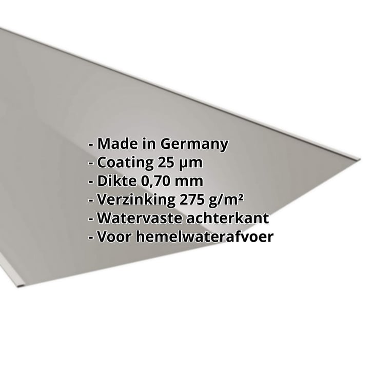 Kilgoot | 490 x 490 mm | Aluminium 0,70 mm | 25 µm Polyester | 9007 - Grijs aluminiumkleurig #2