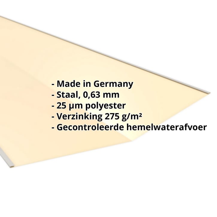 Kilgoot | 490 x 490 x 2000 mm | Staal 0,63 mm | 25 µm Polyester | 1015 - Licht ivoorkleurig #2