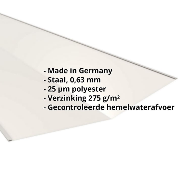 Kilgoot | 490 x 490 x 2000 mm | Staal 0,63 mm | 25 µm Polyester | 9010 - Zuiverwit #2
