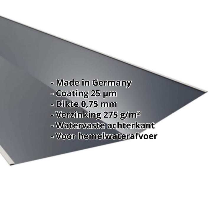 Kilgoot | 490 x 490 x 2000 mm | Staal 0,75 mm | 25 µm Polyester | 7016 - Antracietgrijs #2