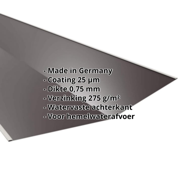 Kilgoot | 490 x 490 x 2000 mm | Staal 0,75 mm | 25 µm Polyester | 8017 - Chocoladebruin #2