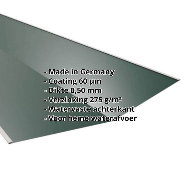 Kilgoot | 490 x 490 x 2000 mm | Staal 0,50 mm | 60 µm Puramid | 6005 - Mosgroen #2