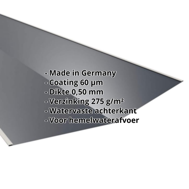 Kilgoot | 490 x 490 x 2000 mm | Staal 0,50 mm | 60 µm Puramid | 7016 - Antracietgrijs #2