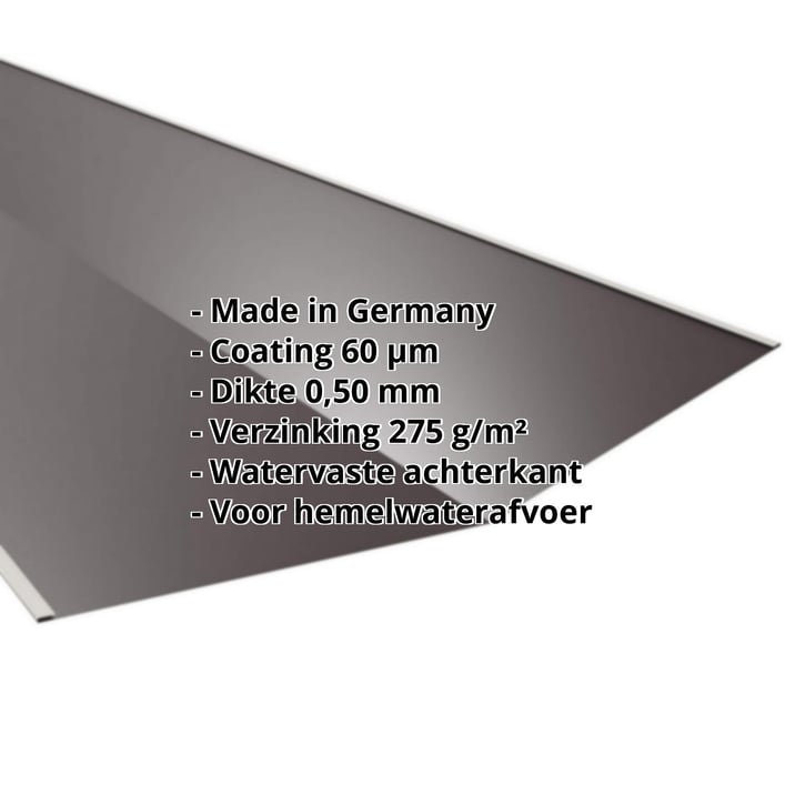 Kilgoot | 490 x 490 x 2000 mm | Staal 0,50 mm | 60 µm Puramid | 6017 - Chocoladebruin #2